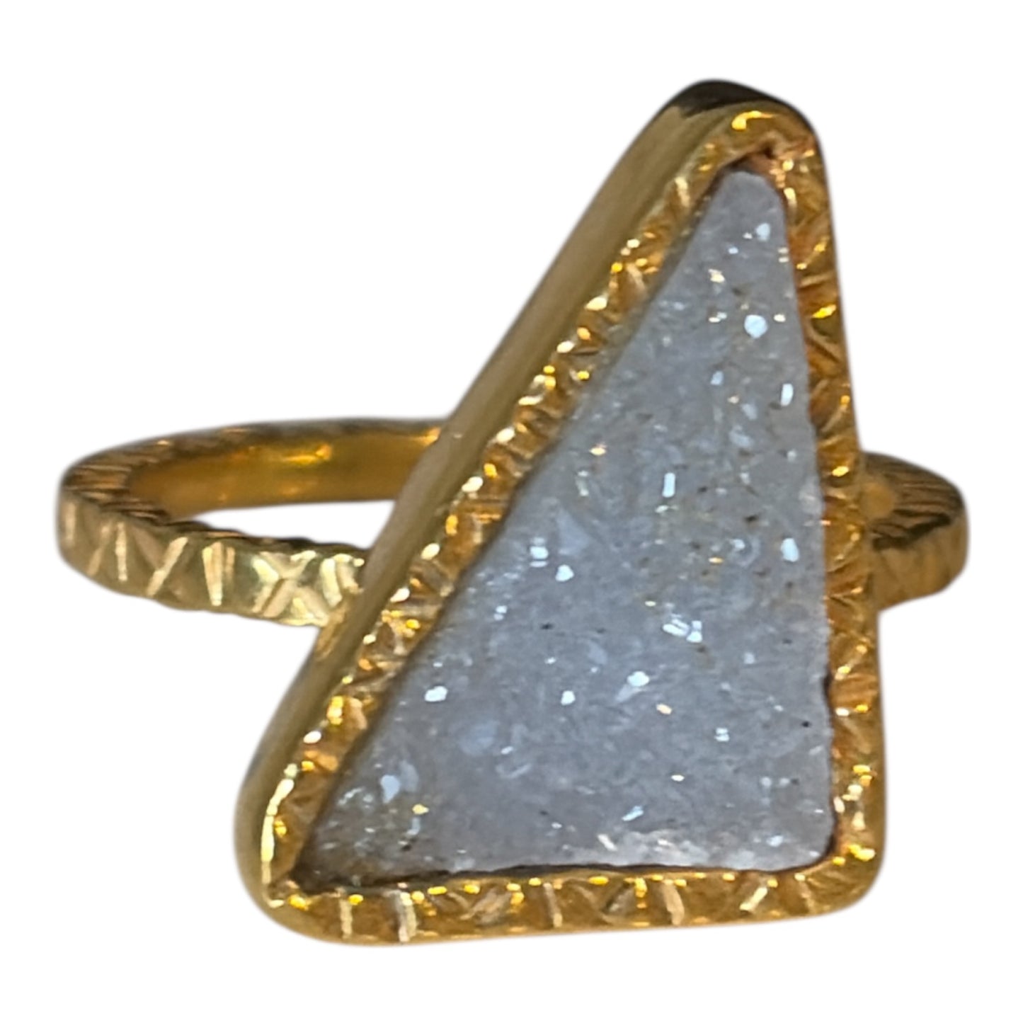 Anillo bisel grueso grande