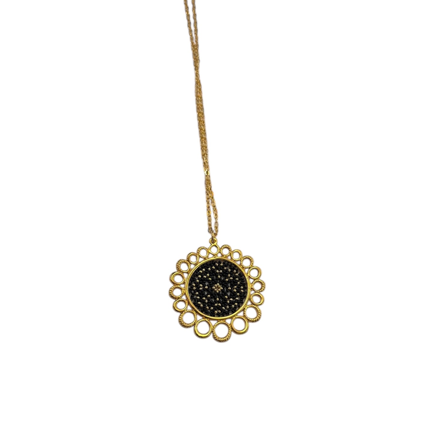 Collar atrapasueño grande negro