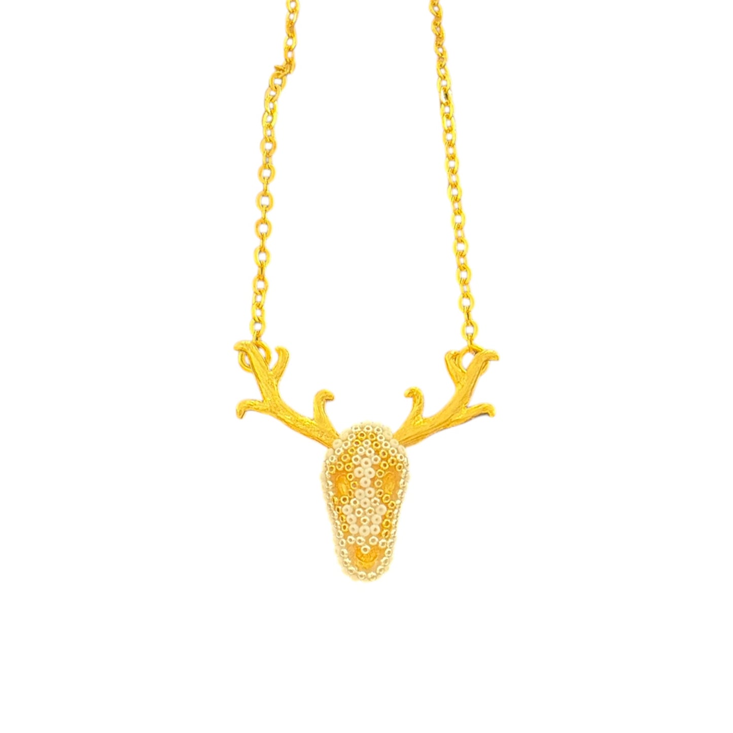 Gargantilla venado blanco mini