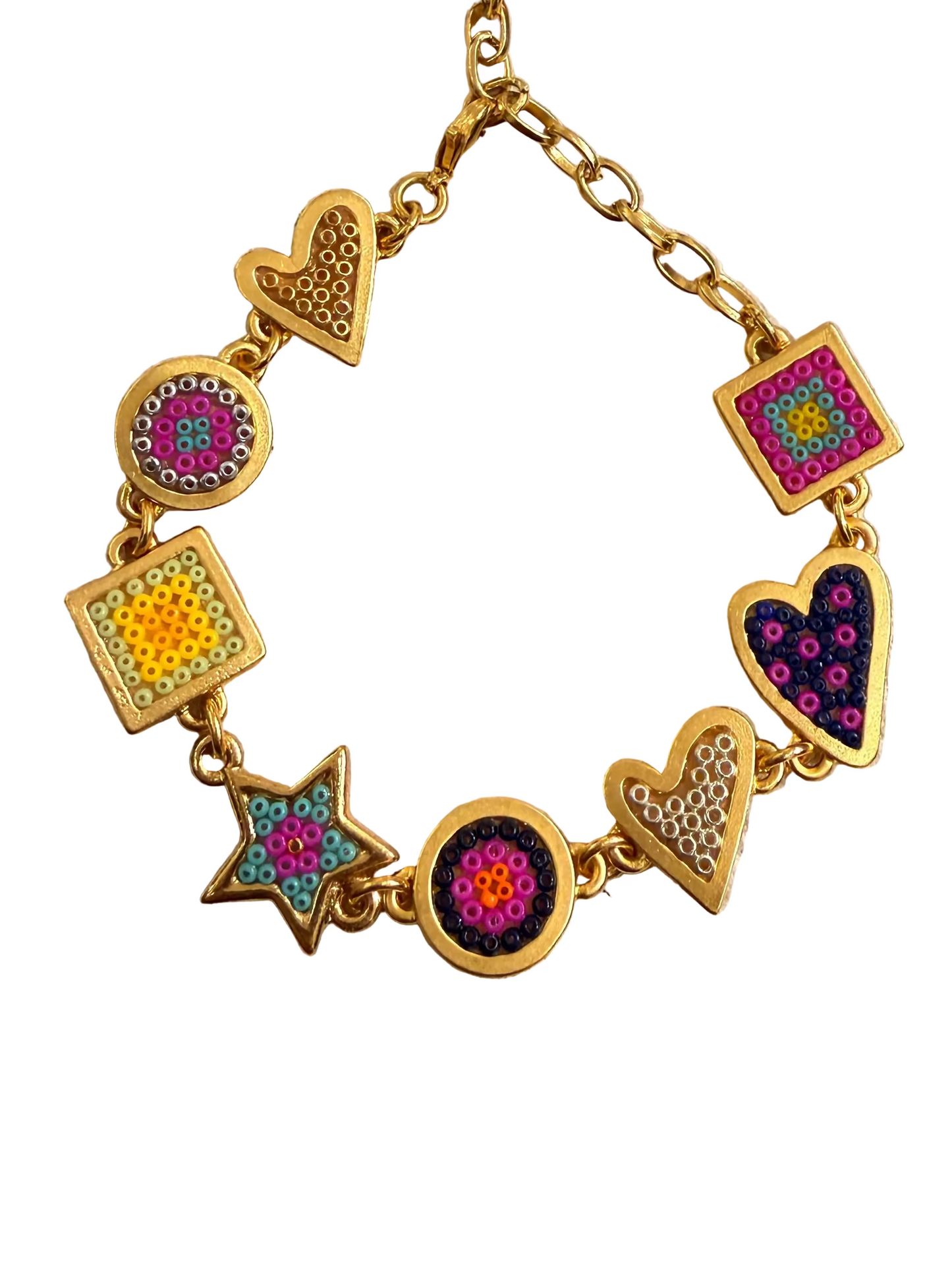 Pulsera 8 dijes variados