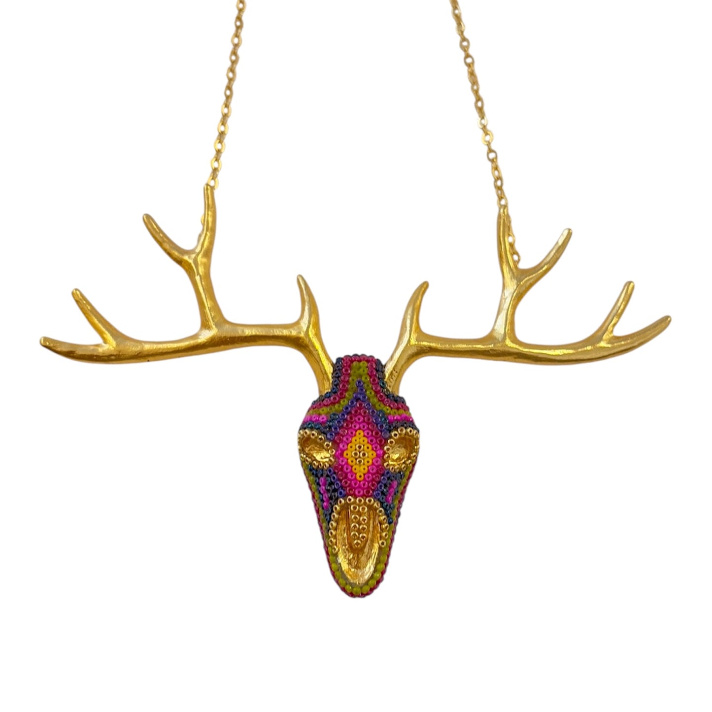 Gargantilla venado grande morado