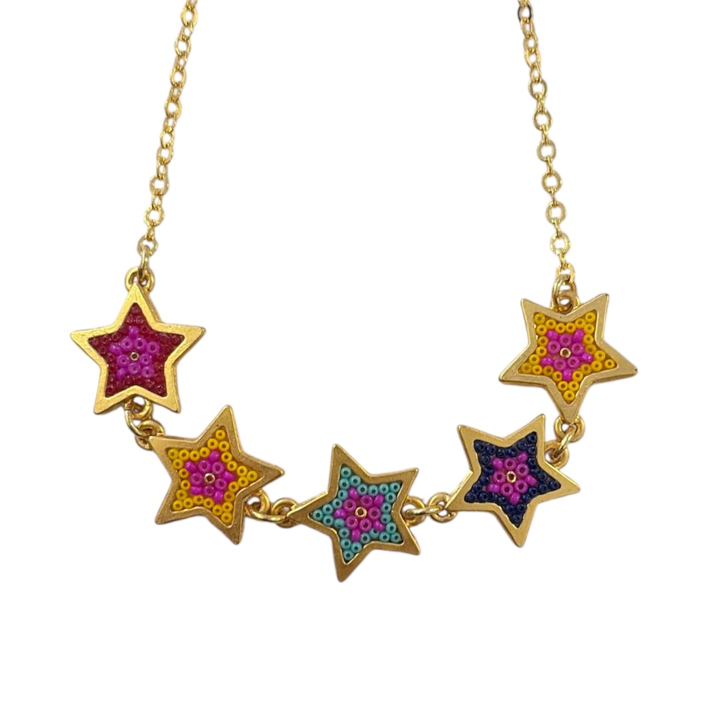 Gargantilla estrellas coloridas