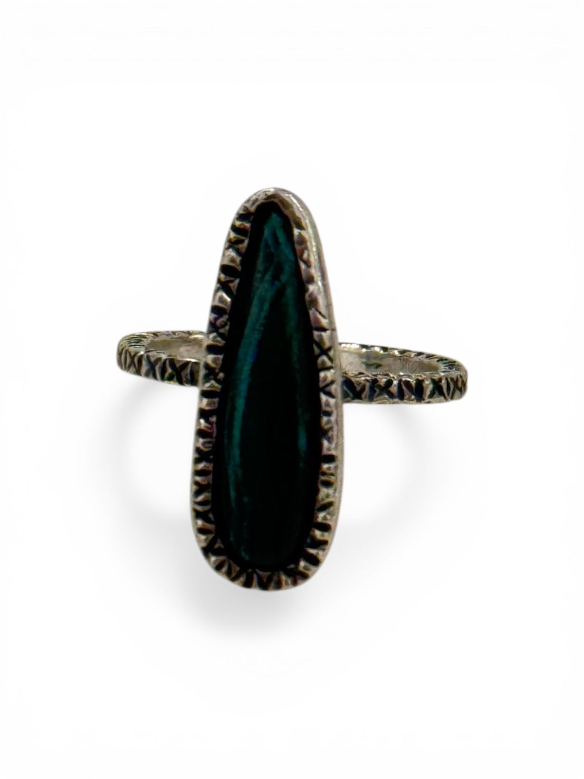 Anillo bisel grueso grande