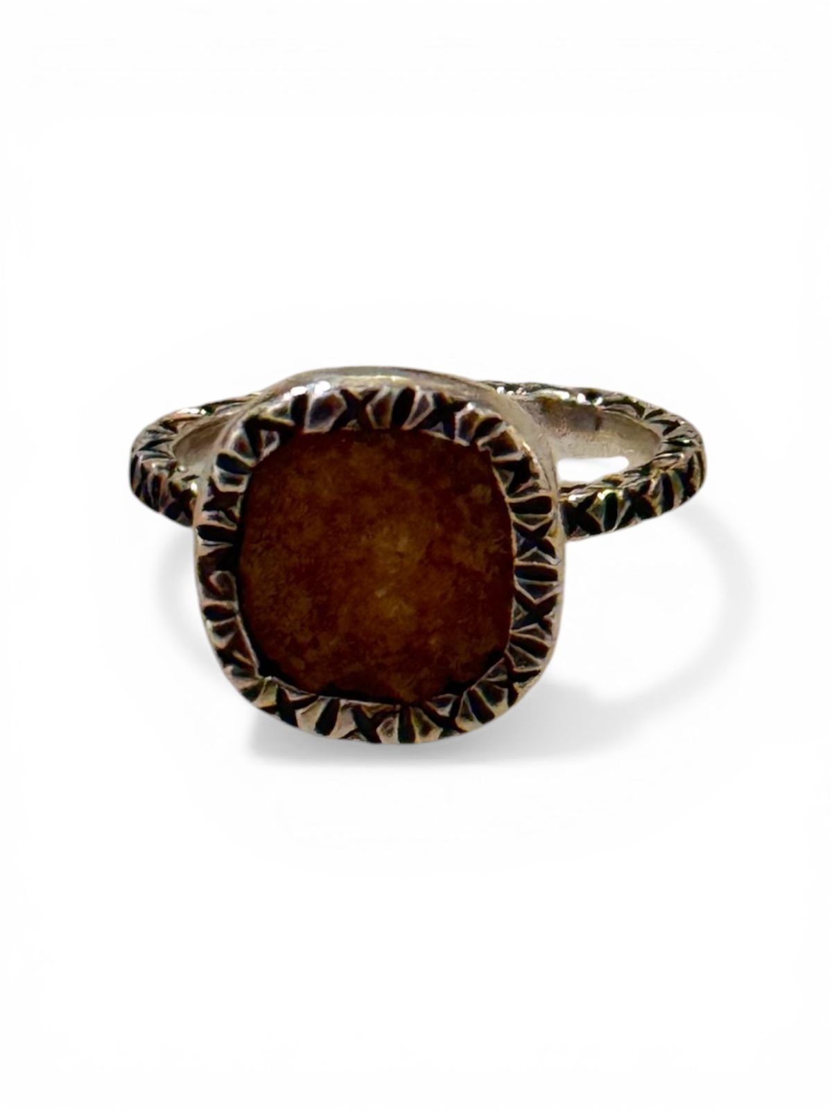 Anillo bisel grueso grande