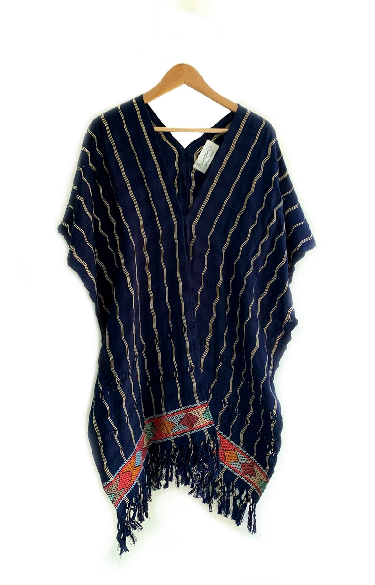 KIMONO NAHA || Azul rayas beige