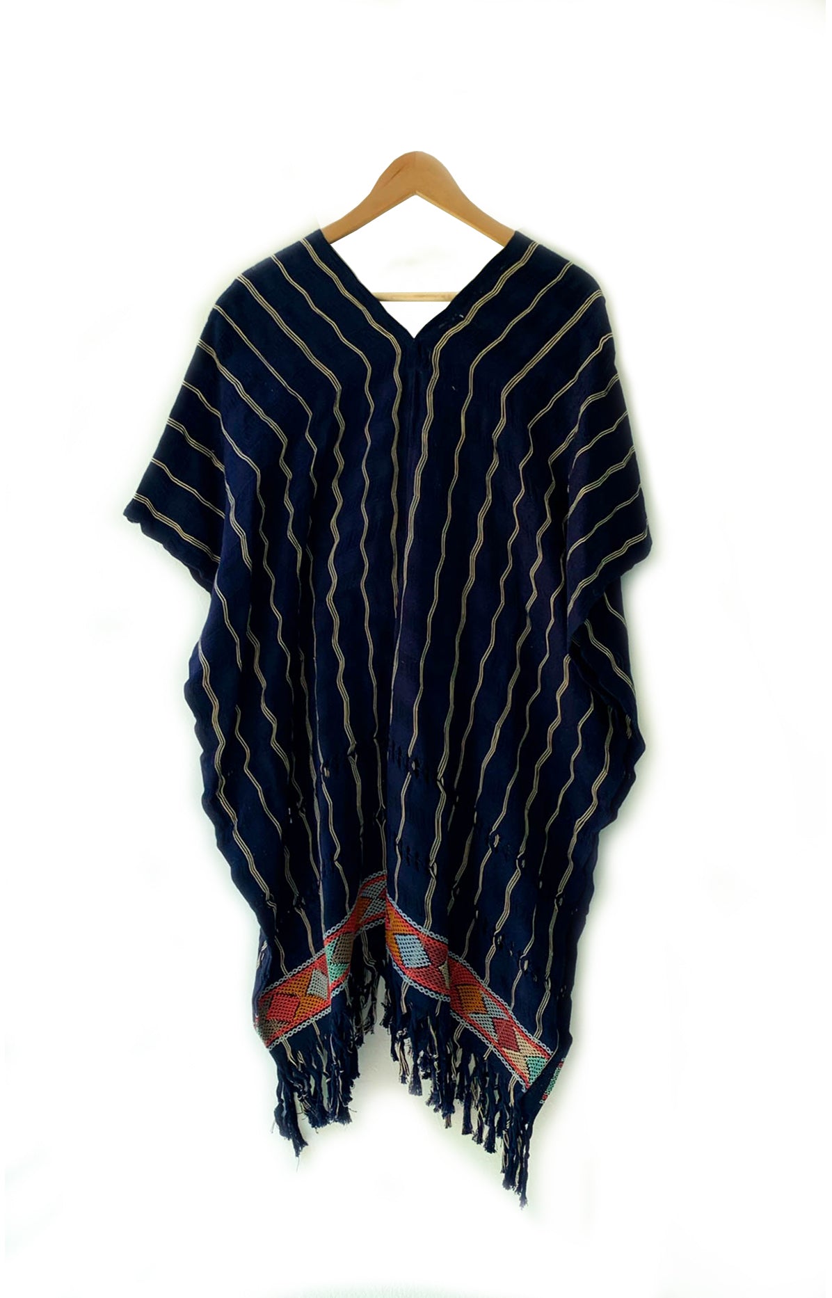 KIMONO NAHA || Azul rayas beige