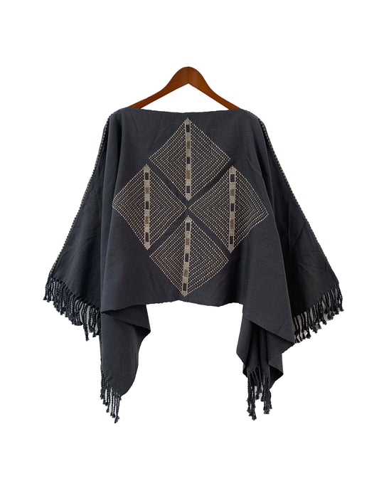 CAPA REYNA || Gris oxford con beige
