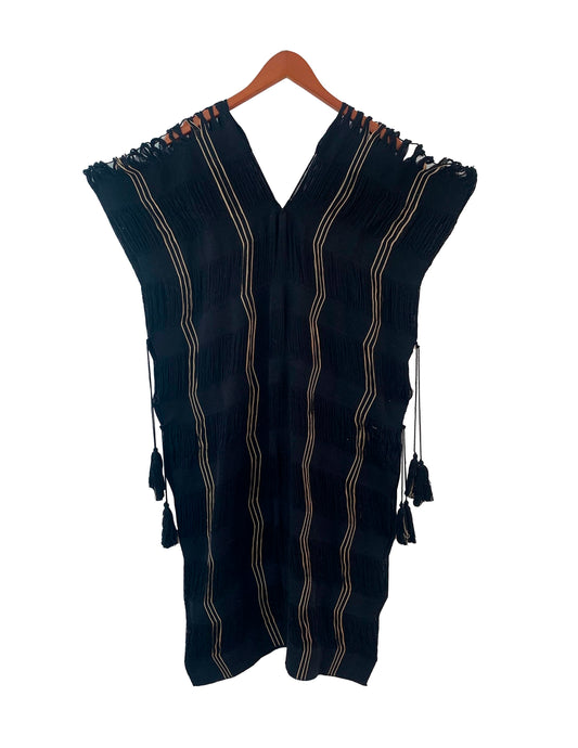 TÚNICA ROMA || Negro con beige